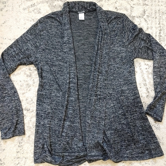 Dark Grey Cardigan long open front Large Fig & Blu - Picture 1 of 6